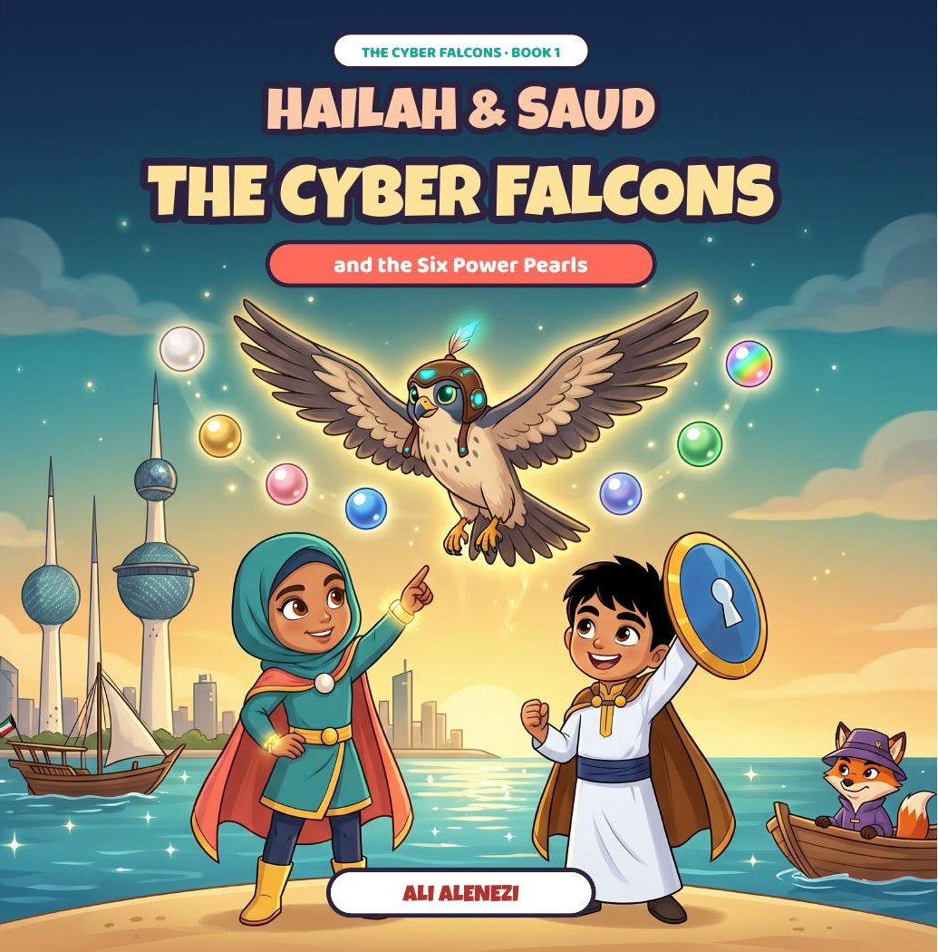 Front cover of Hailah and Saud: The Cyber Falcons and the Six Power Pearls