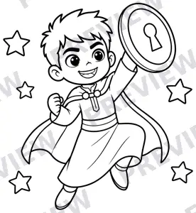 Preview of a coloring page: Saud